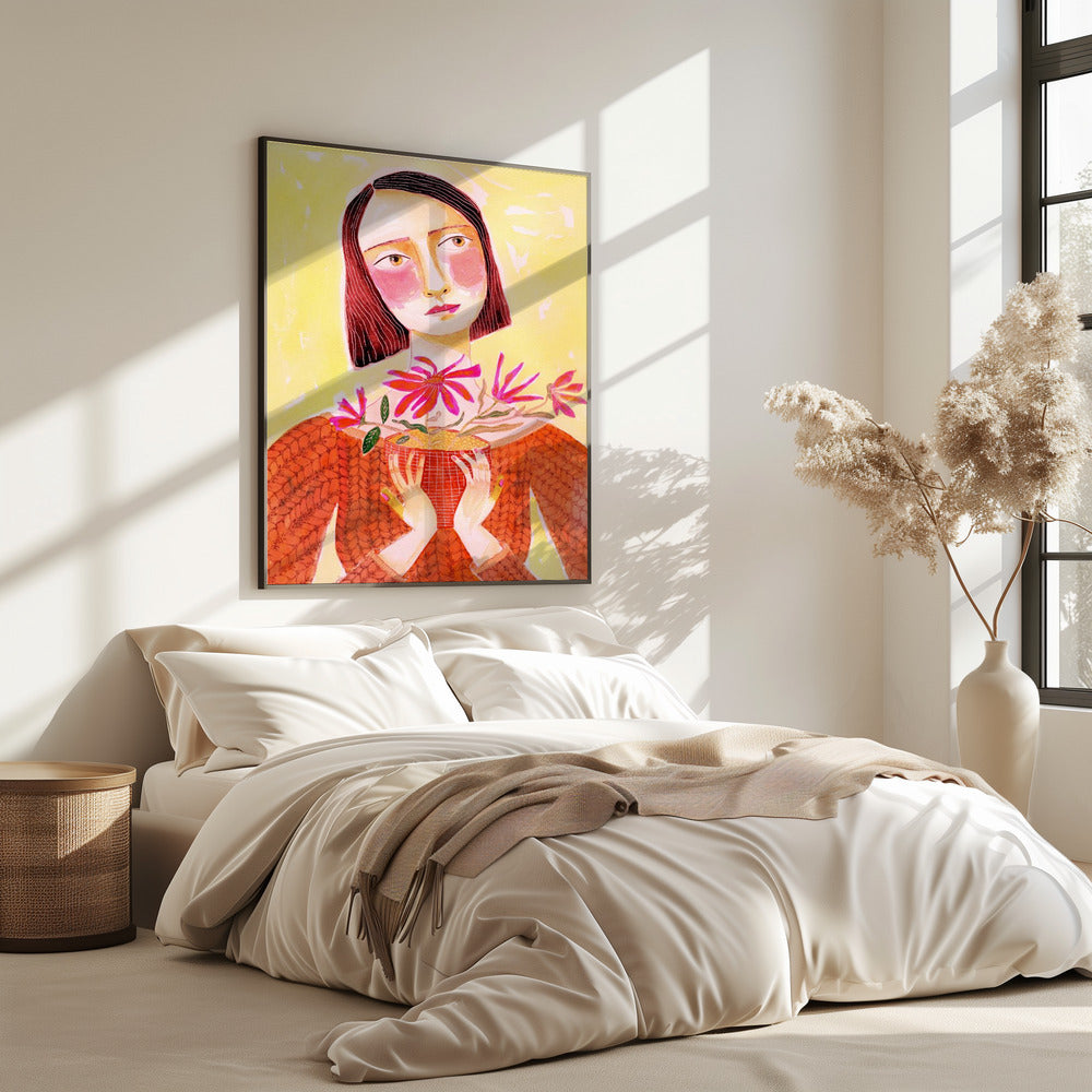 Pflanzenmama mit grünem Daumen | Poster