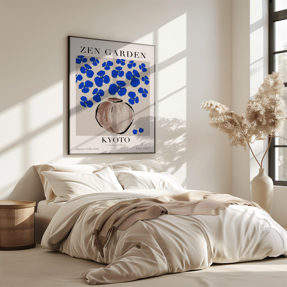 Himmelblaue Blüten | Poster