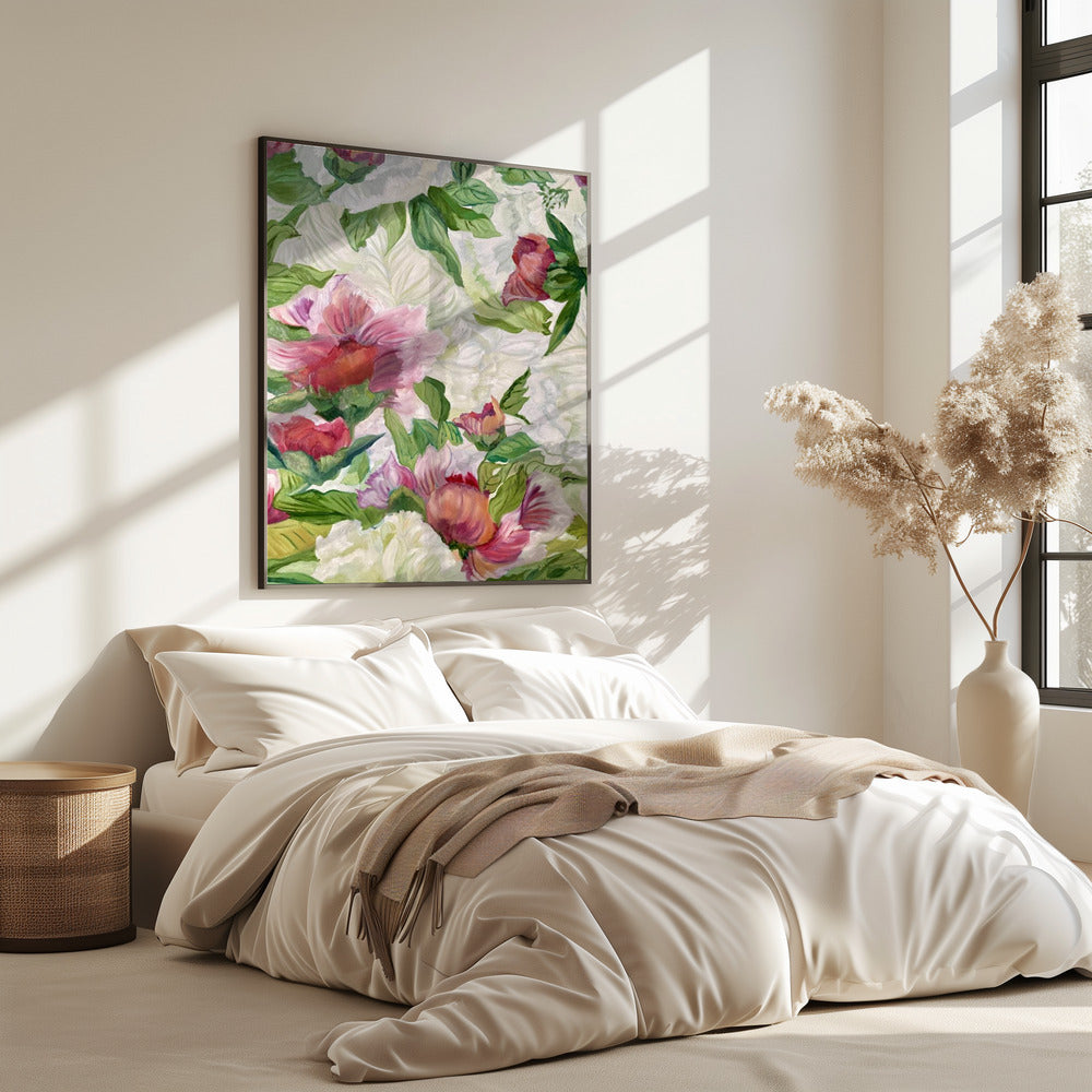 Lebendiges Blumenkunstwerk | Poster
