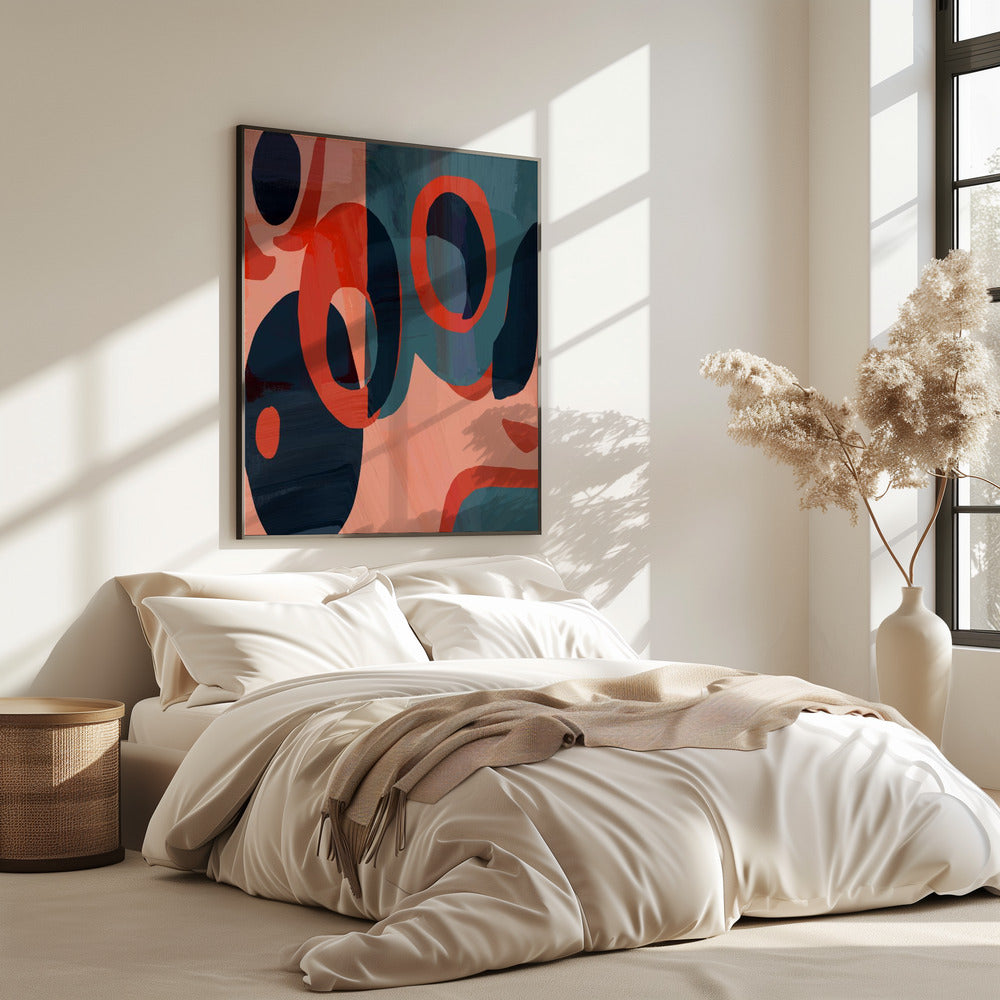 Geometrische Formen und leuchtende Farben | Poster