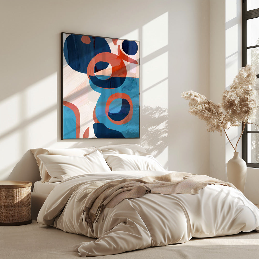 Geometrische Formen und leuchtende Farben | Poster