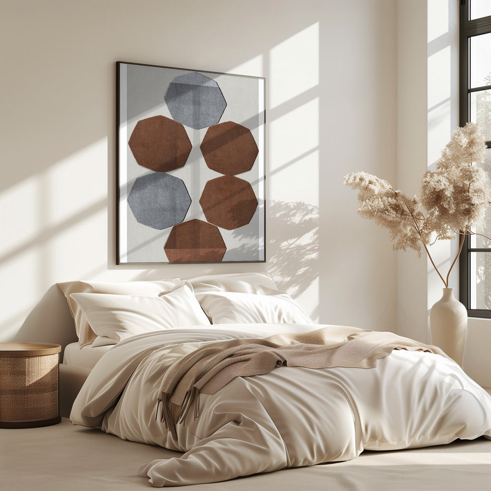 Facettierte Erdformen | Poster