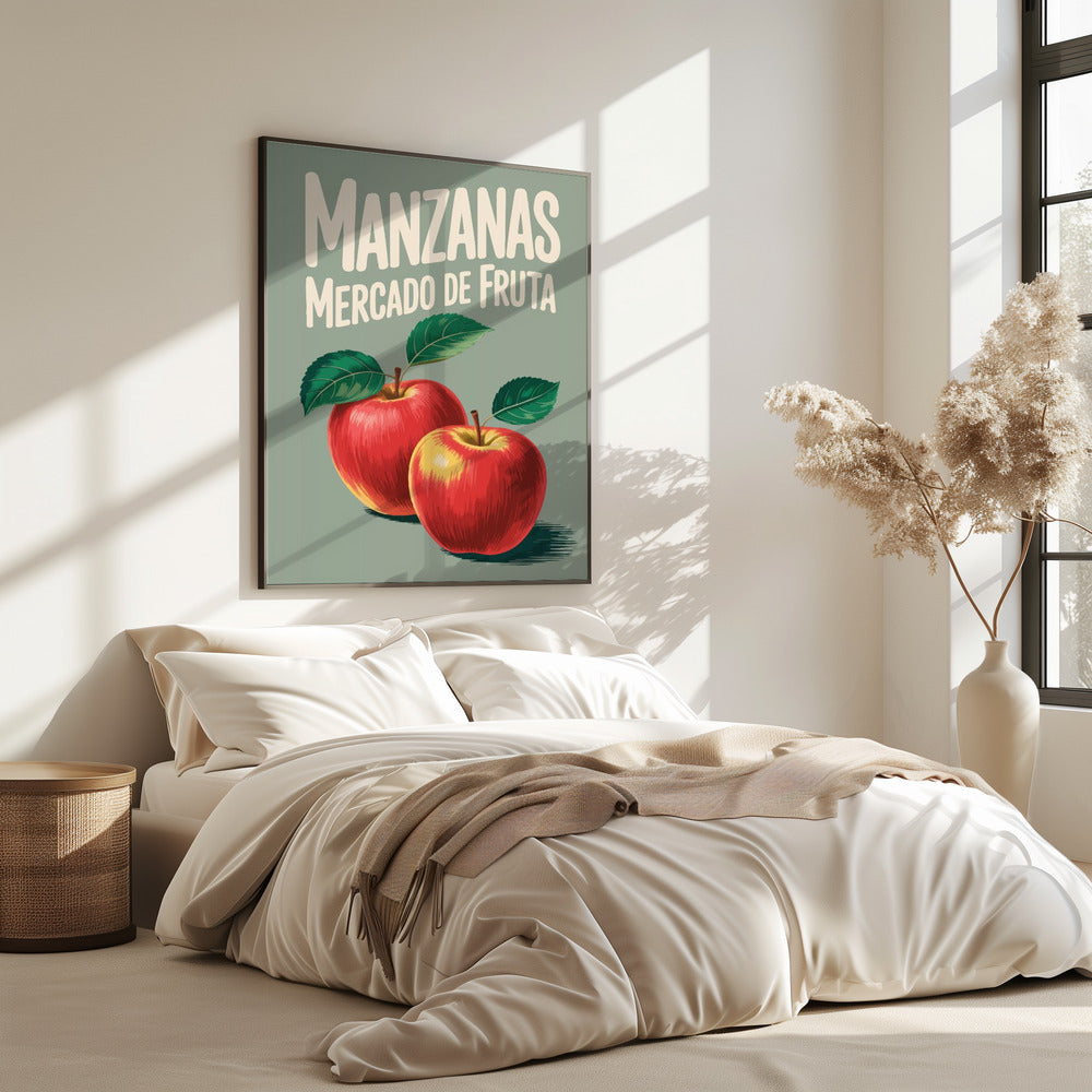 Vibrant Red Apples | Poster