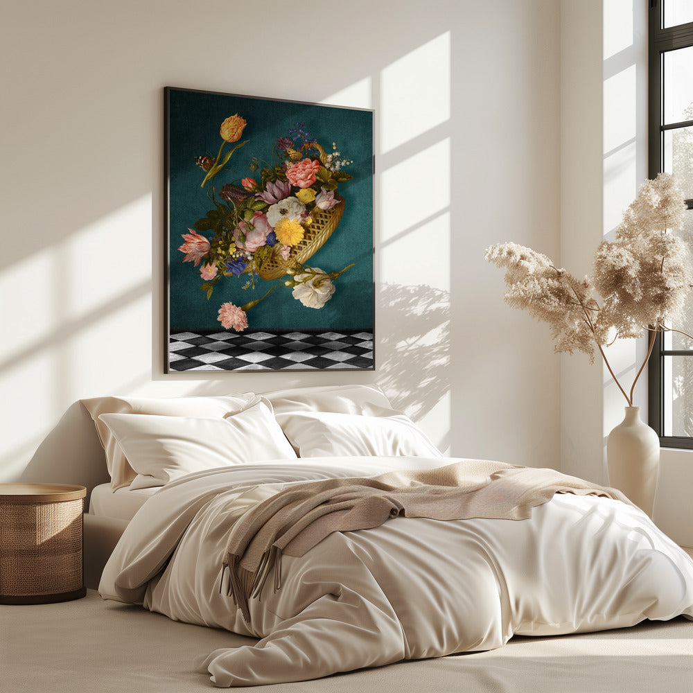 Floating Floral Basket | Poster