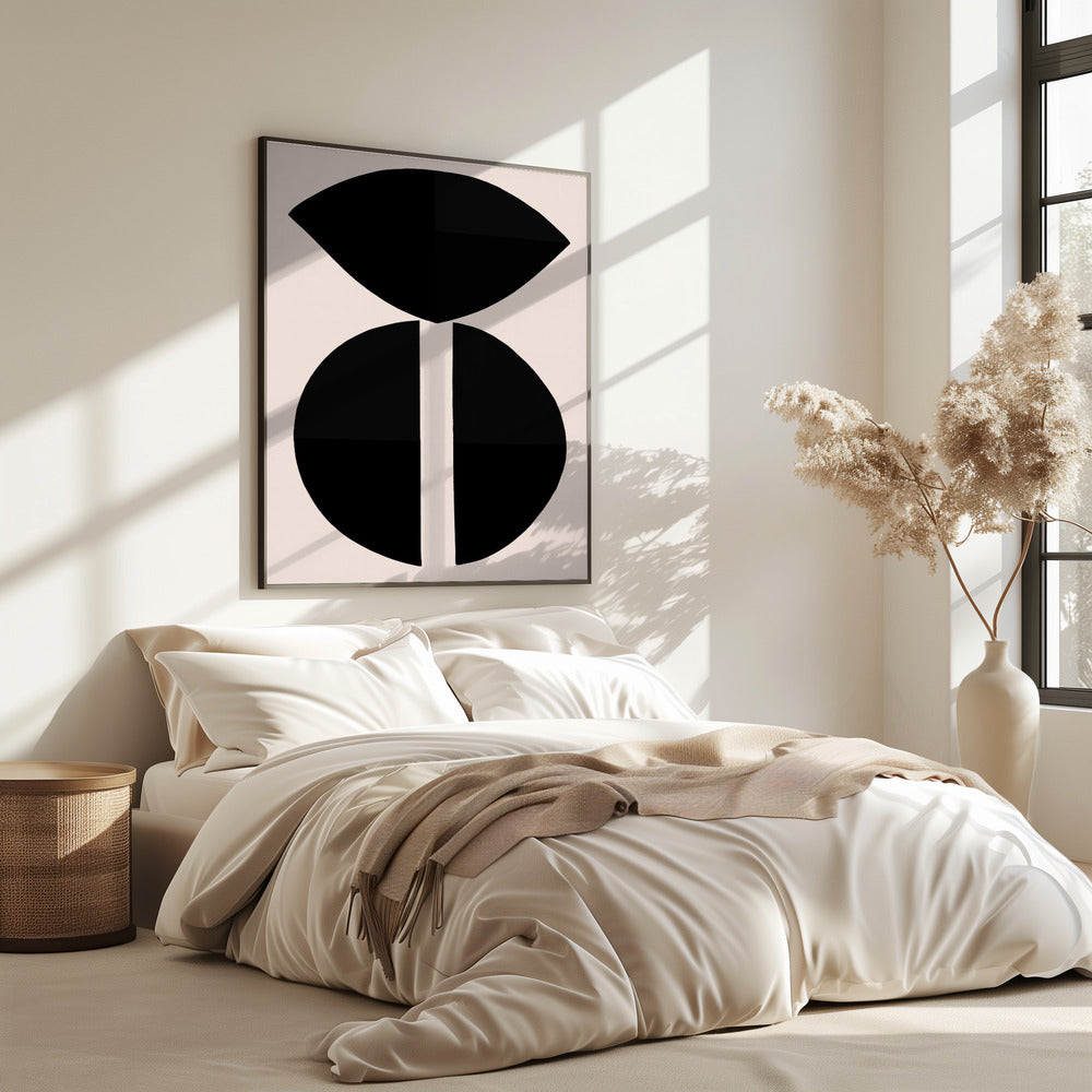 Schwarze Formen Harmonie | Poster