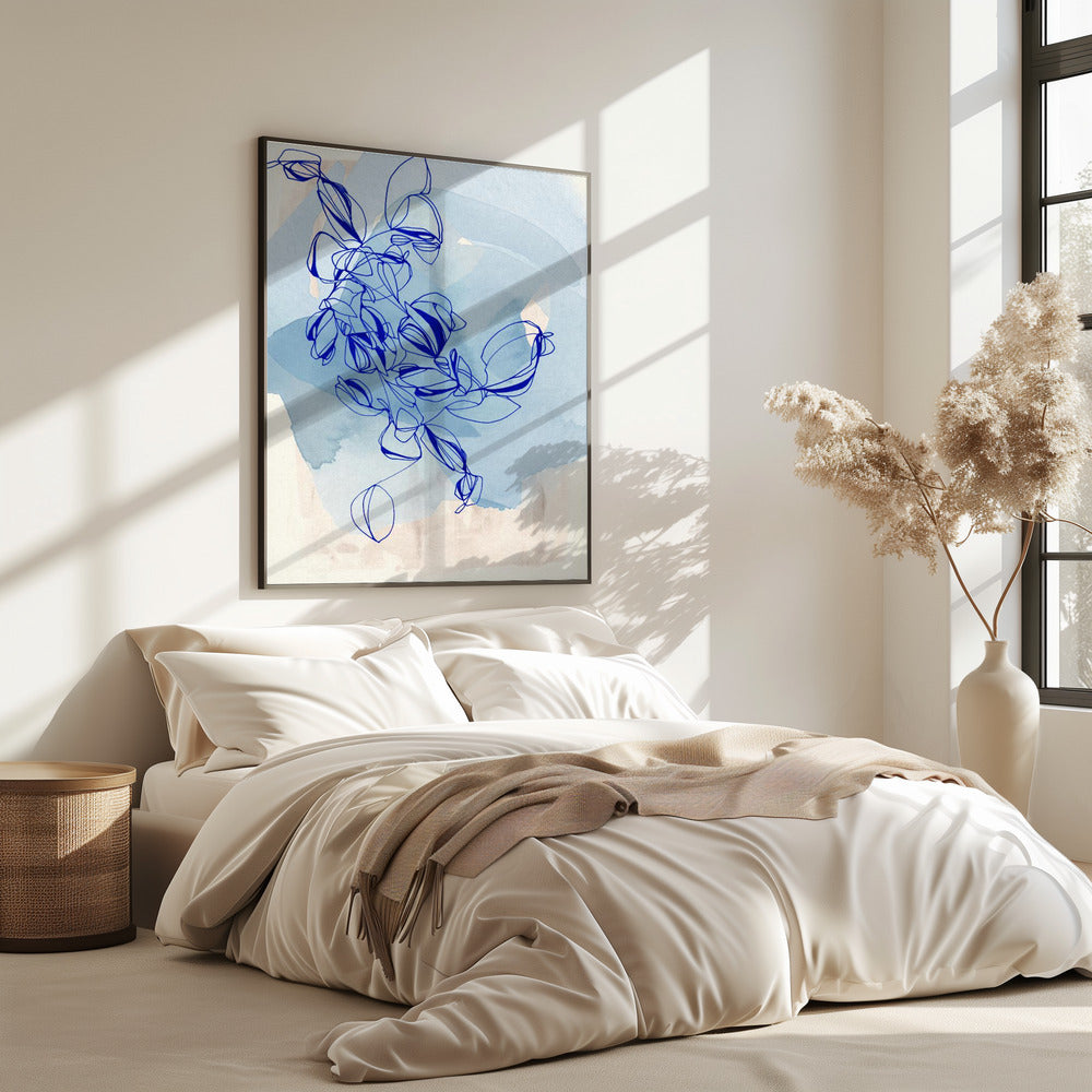 Blaue Weinrebe Eleganz | Poster