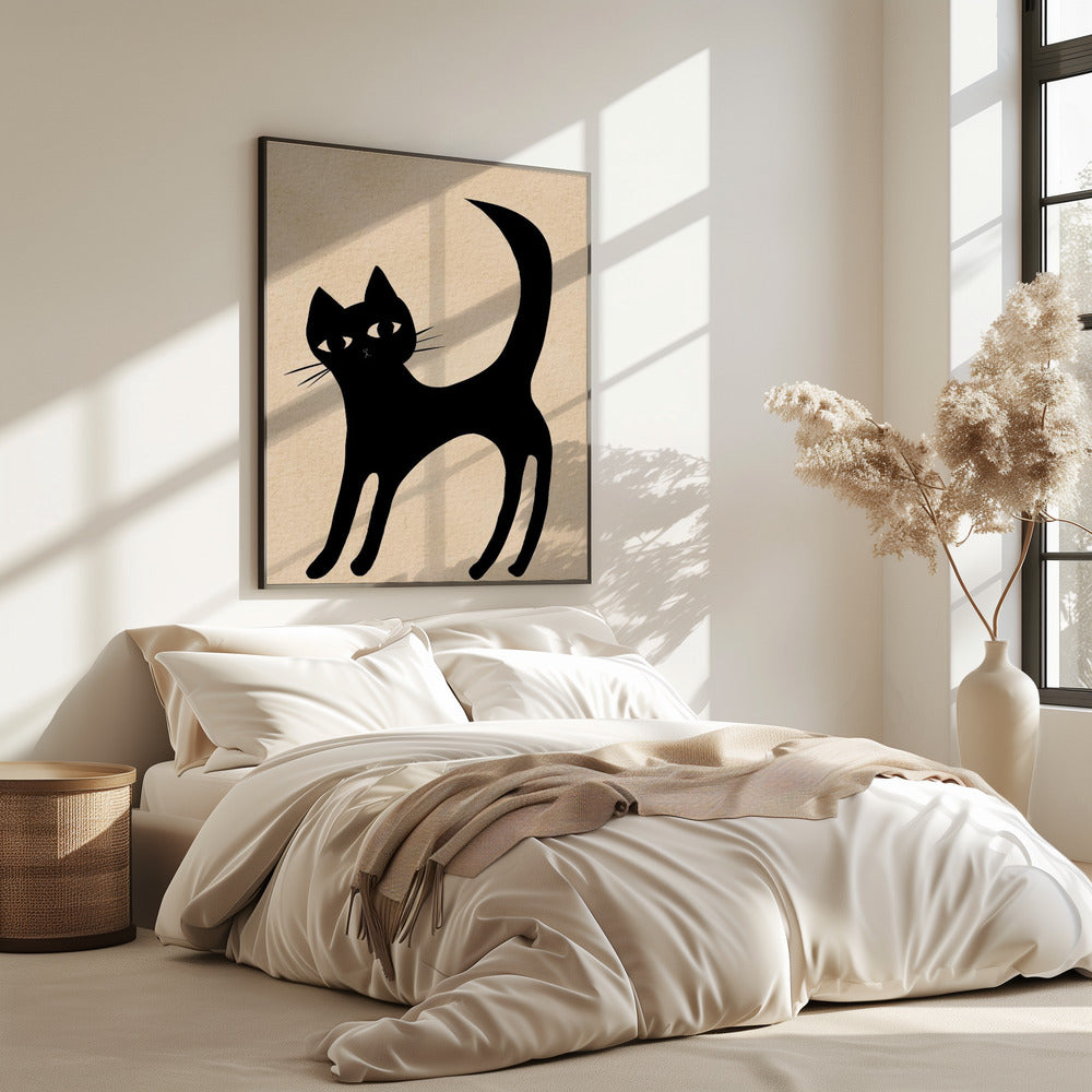 Schwarze Katze | Poster