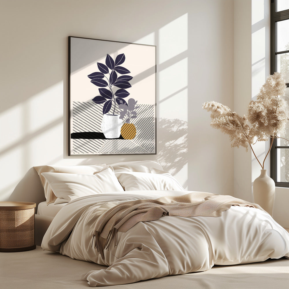 Vase B von Catsanddotz 5 bis 7 30 x 42 Zoll L | Poster