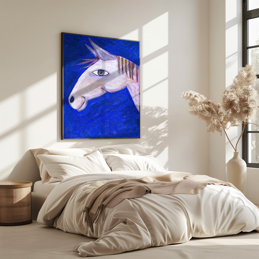 Träume von Pferden Leuchtendes Blau | Poster