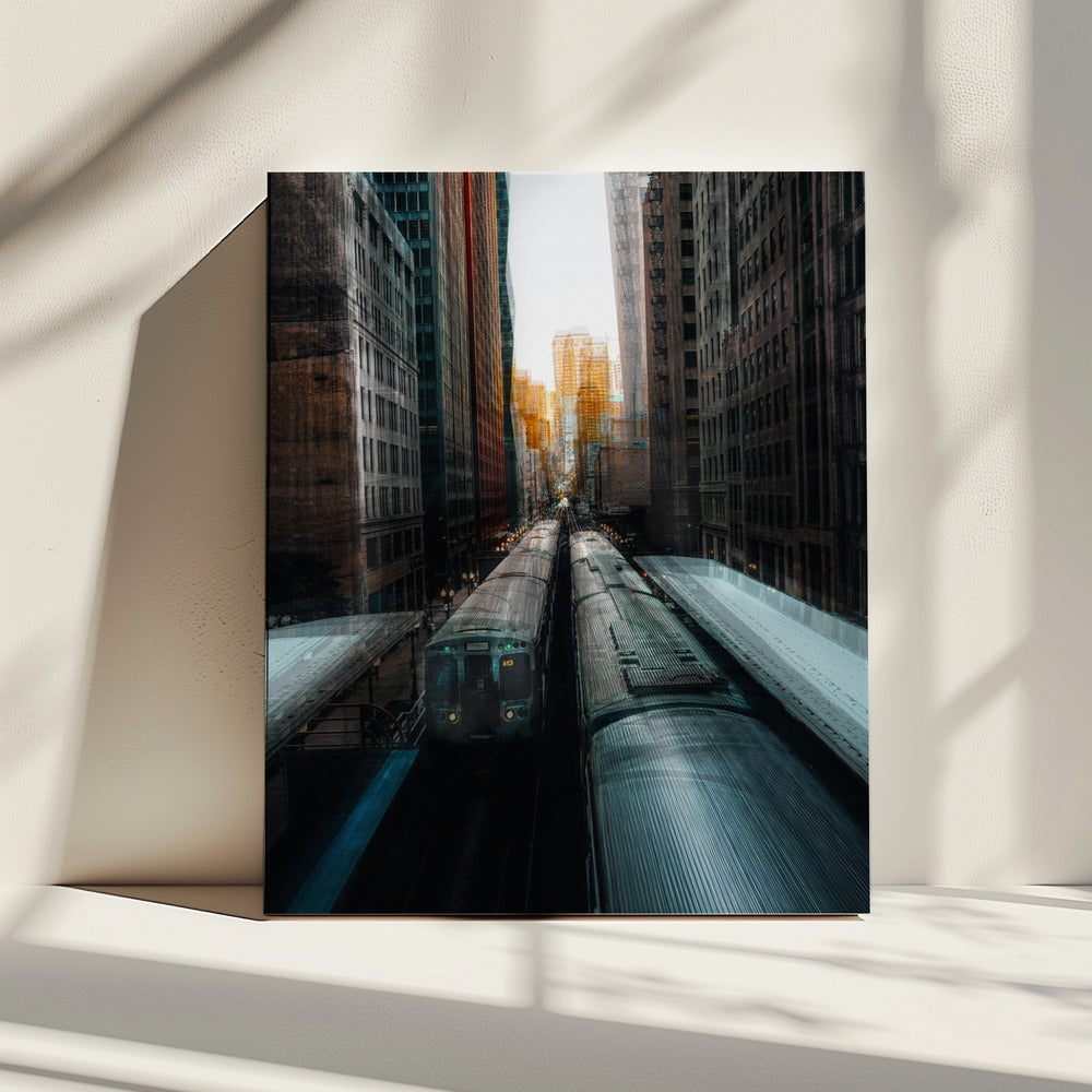 Chicagos Bahnhof | Leinwand