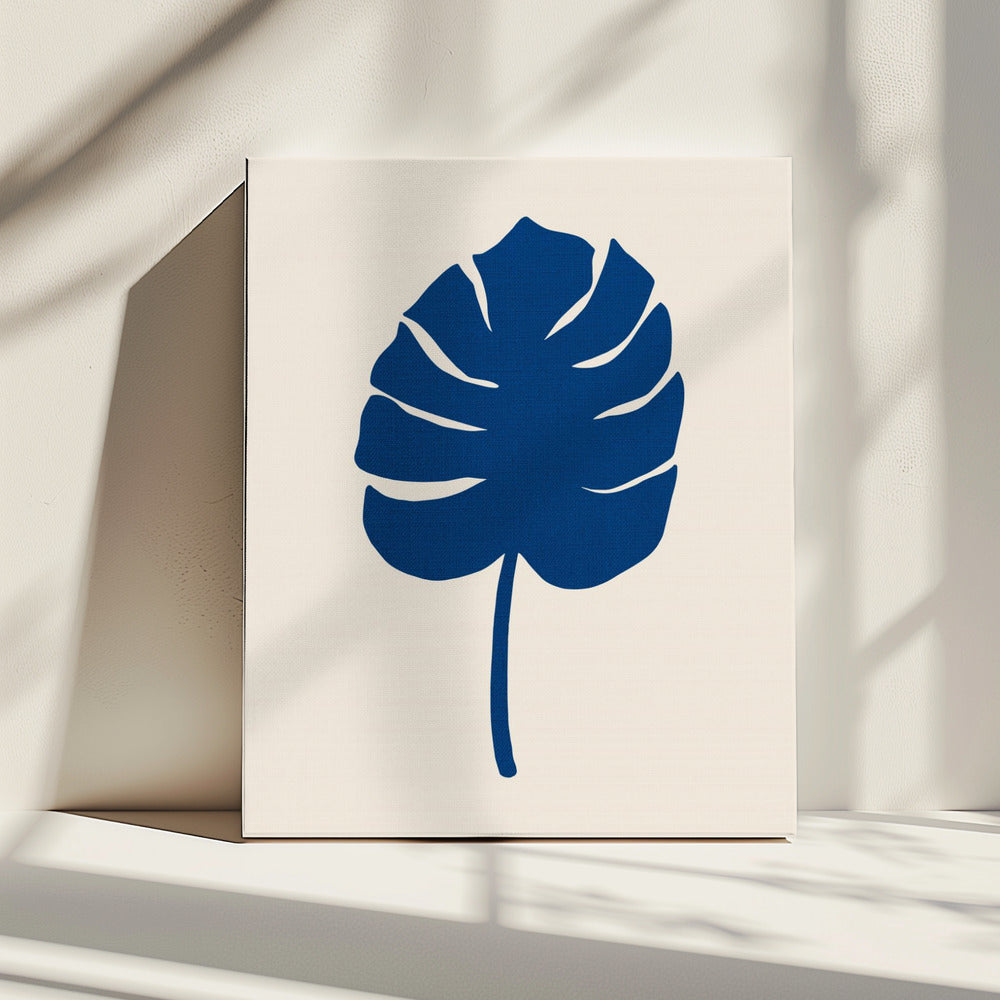Monstera Canvas Blau | Leinwand