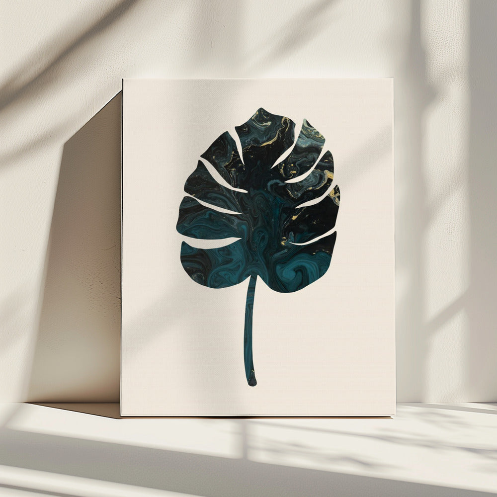Monstera Marmorgrün | Leinwand