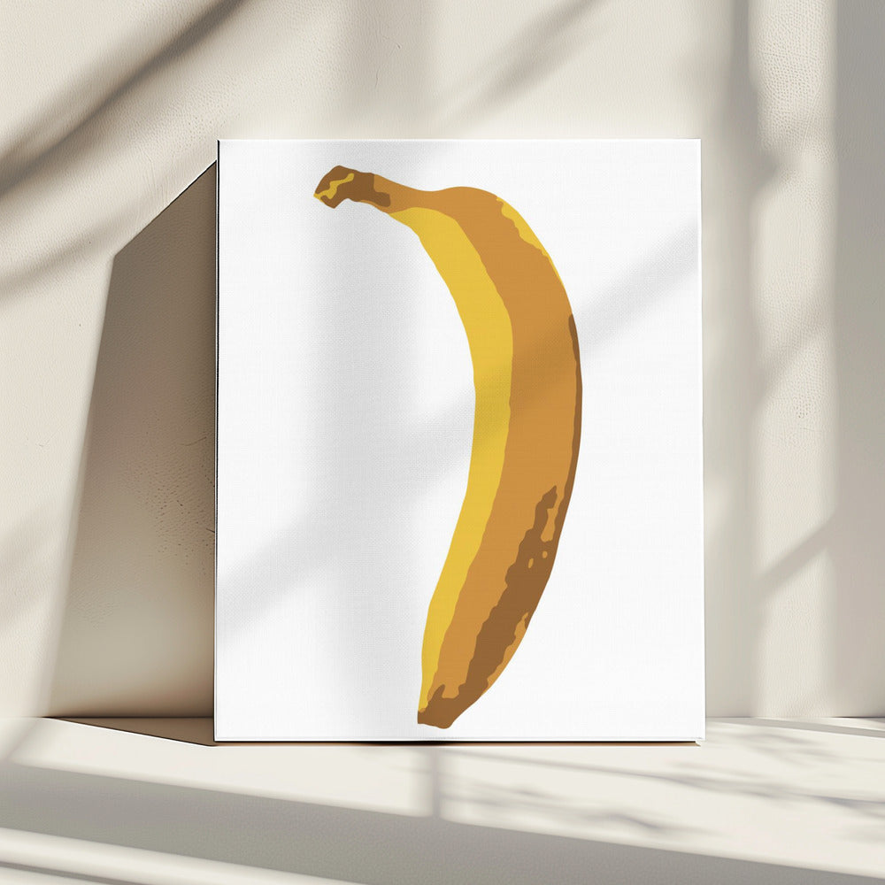 Einzelne Banane | Leinwand