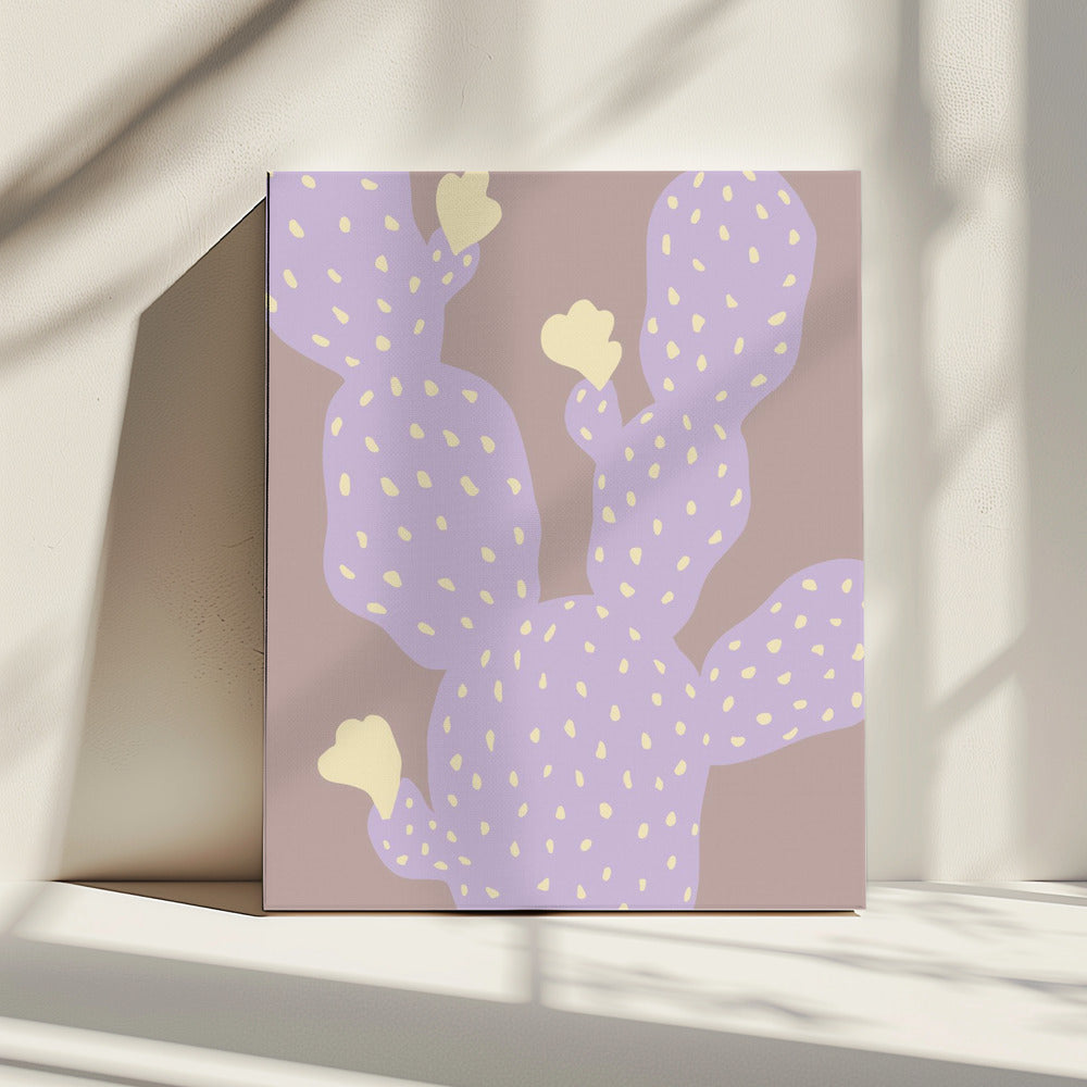 Lila Kaktus | Leinwand