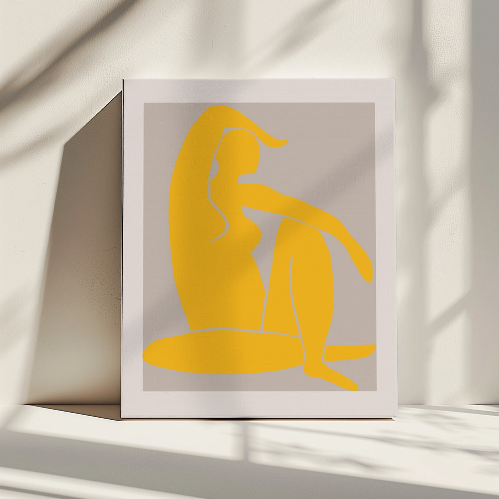 Gelbe Figur | Leinwand