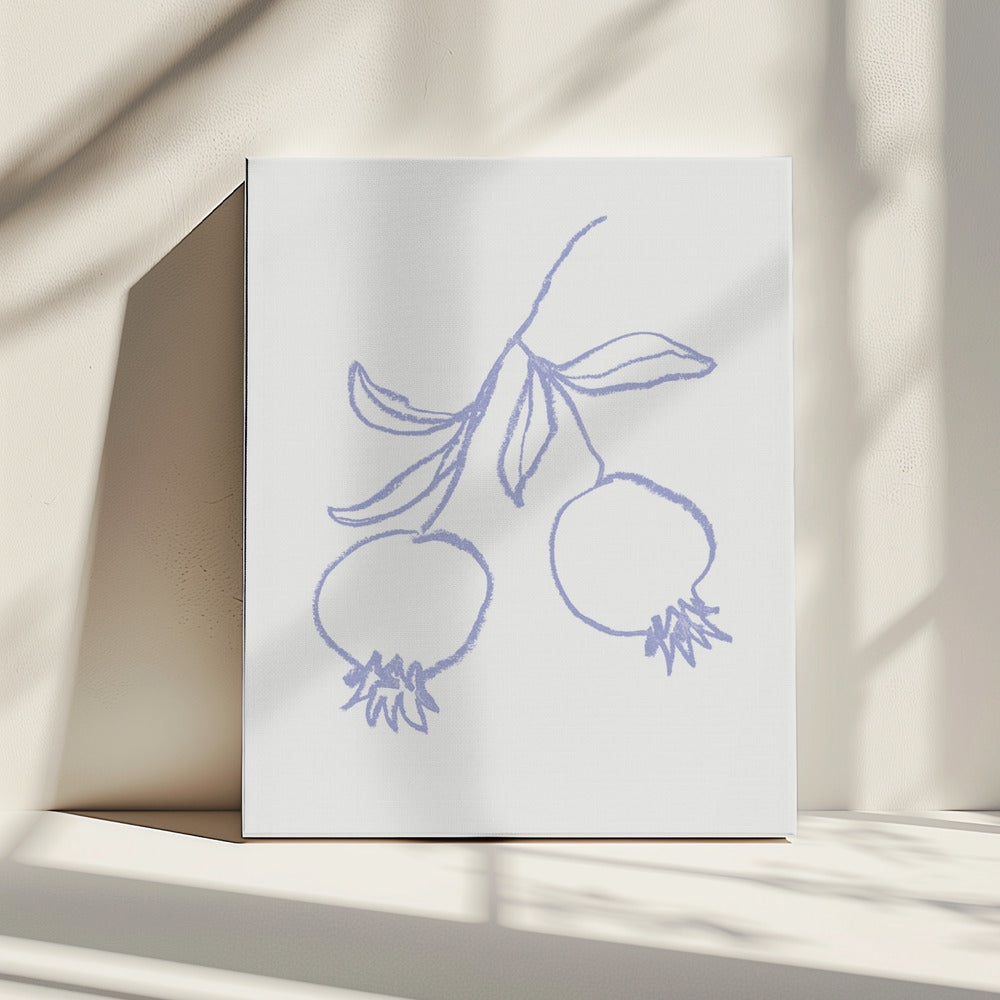 Granatapfel Flieder | Leinwand
