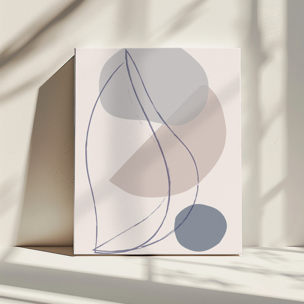 New Shapes Blue No 1 | Leinwand