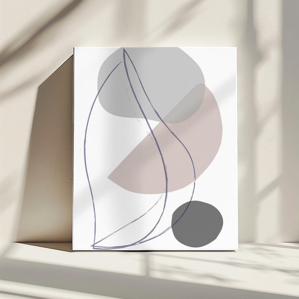 New Shapes Beige 01 | Leinwand