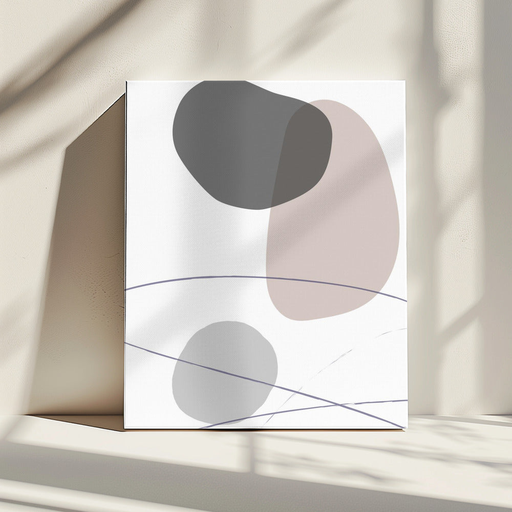 New Shapes Beige 03 | Leinwand