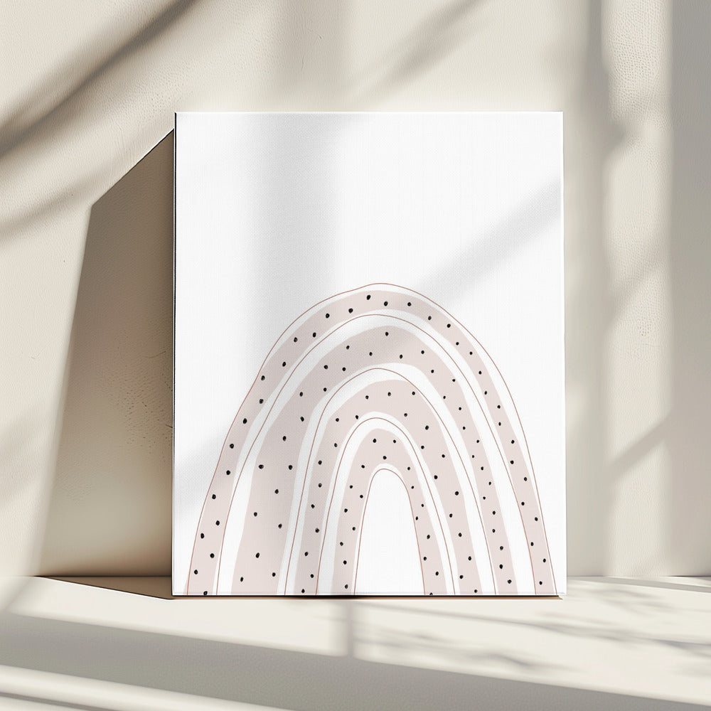 Gepunktete, gewölbte Eleganz | Leinwand