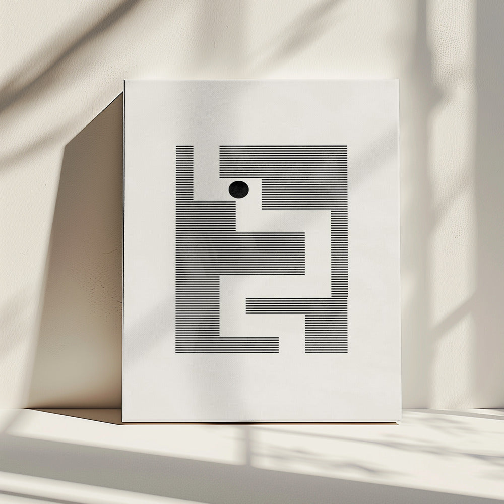Minimalist maze | Canvas