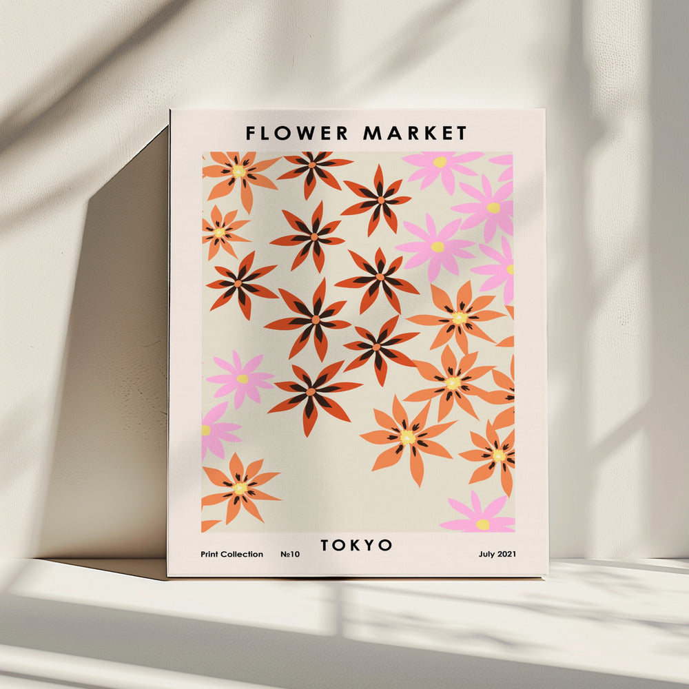 Blumenmarkt Tokio | Leinwand