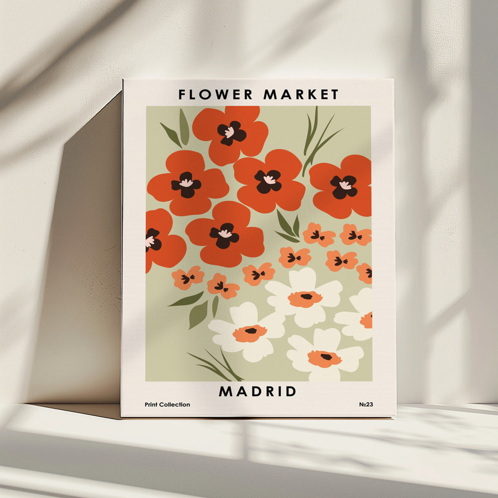 Blumenmarkt Madrid | Leinwand