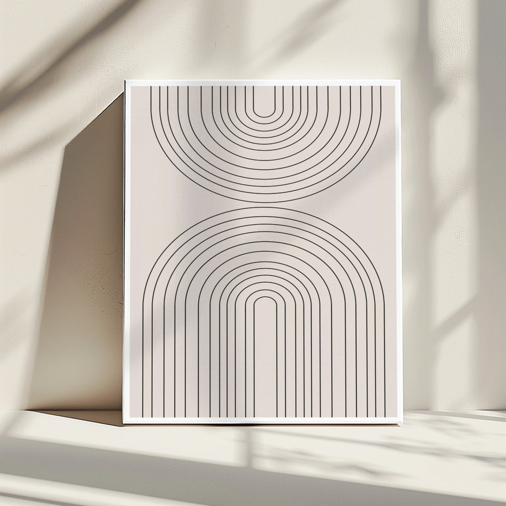 Gebogene Symmetrie | Leinwand