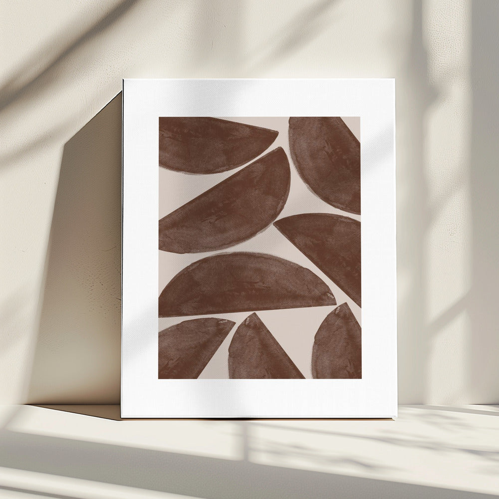 Erdige Halbmonde | Leinwand