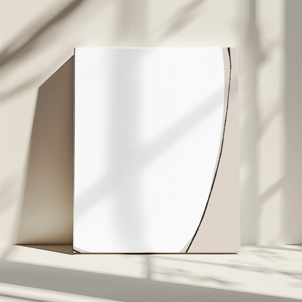 Geschwungener Minimalismus | Leinwand