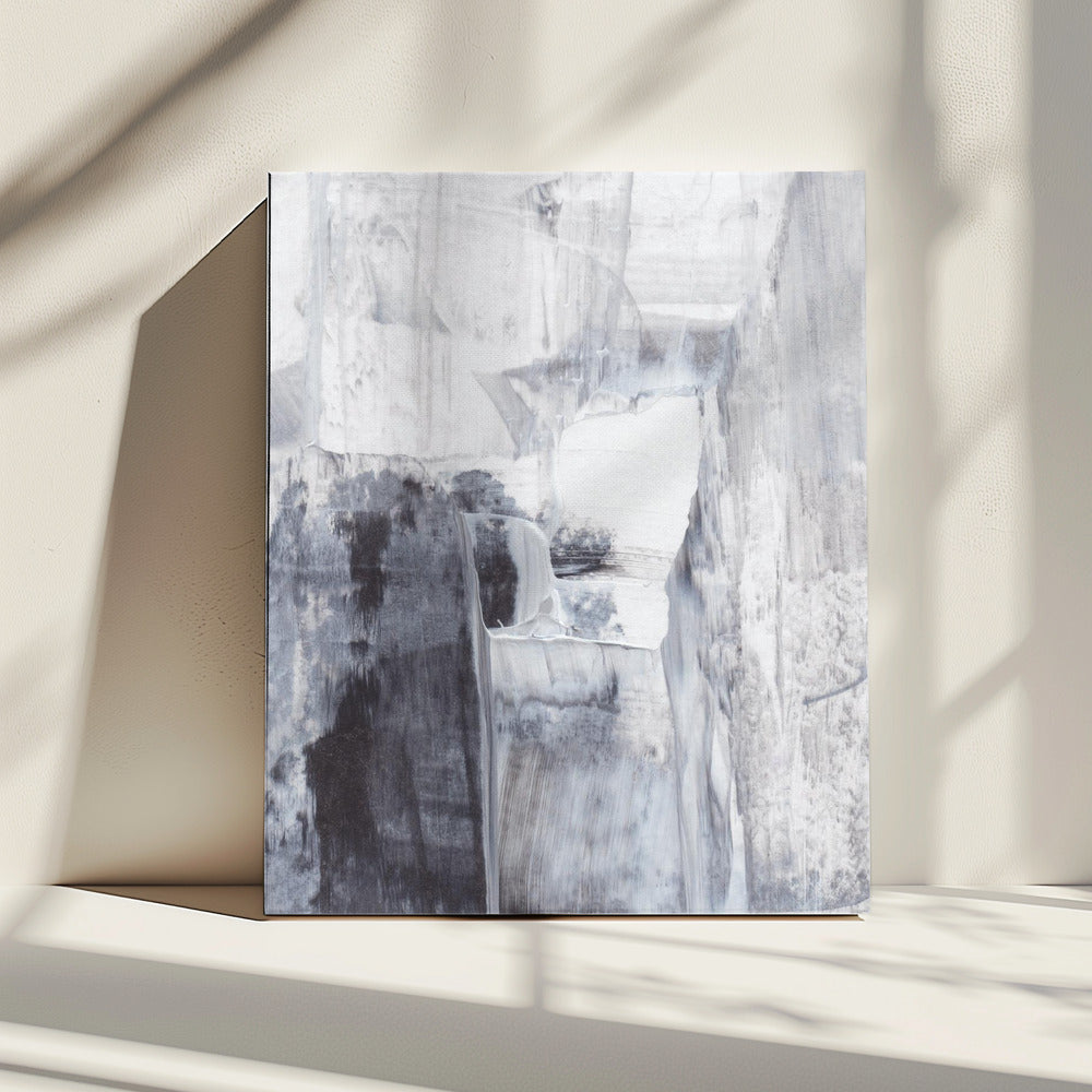 Monochrome Pinselstriche | Leinwand