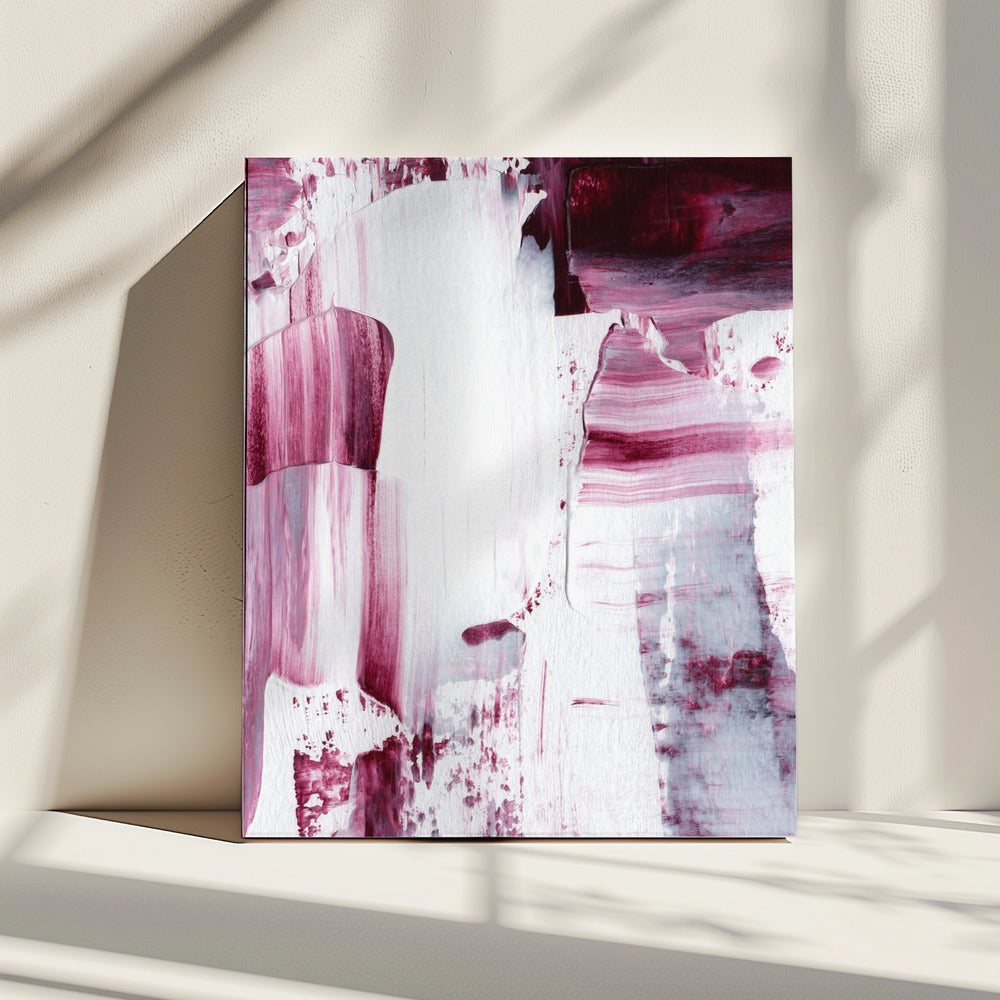 Purpurrote Striche | Leinwand