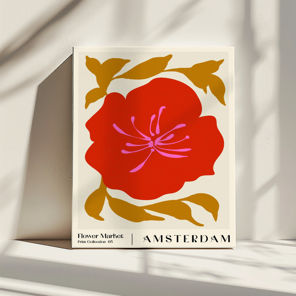 Blumenmarkt. Amsterdam | Leinwand