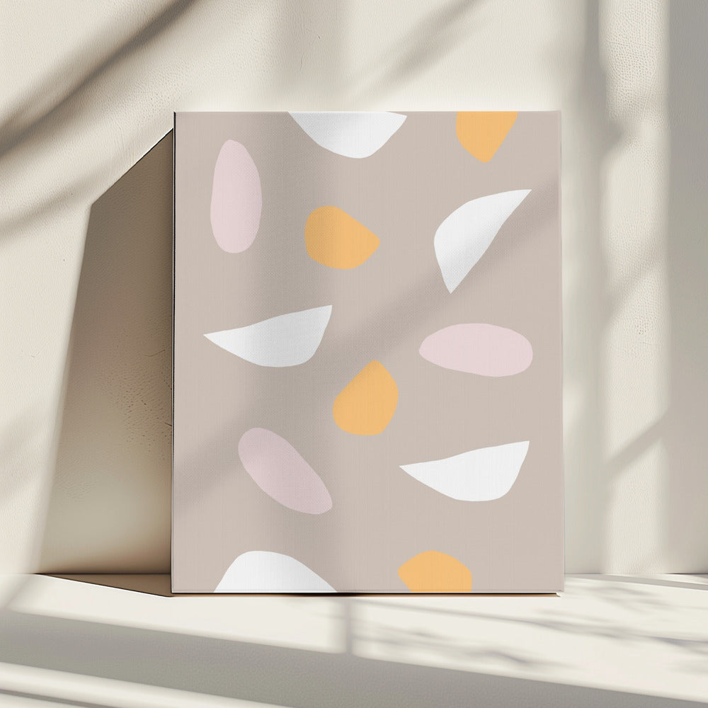Minimalistische Pastellformen | Leinwand