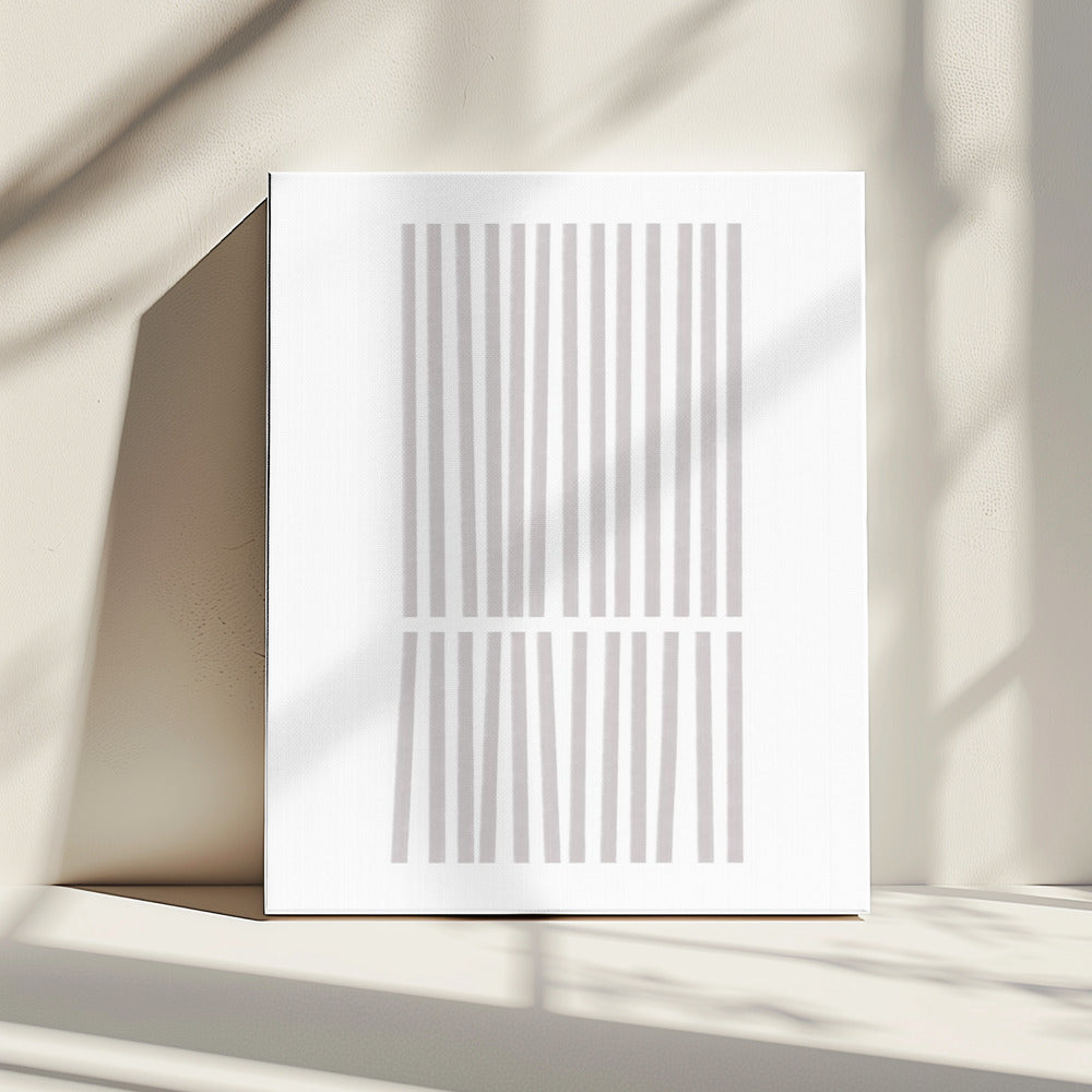 Vertikale graue Linien | Leinwand