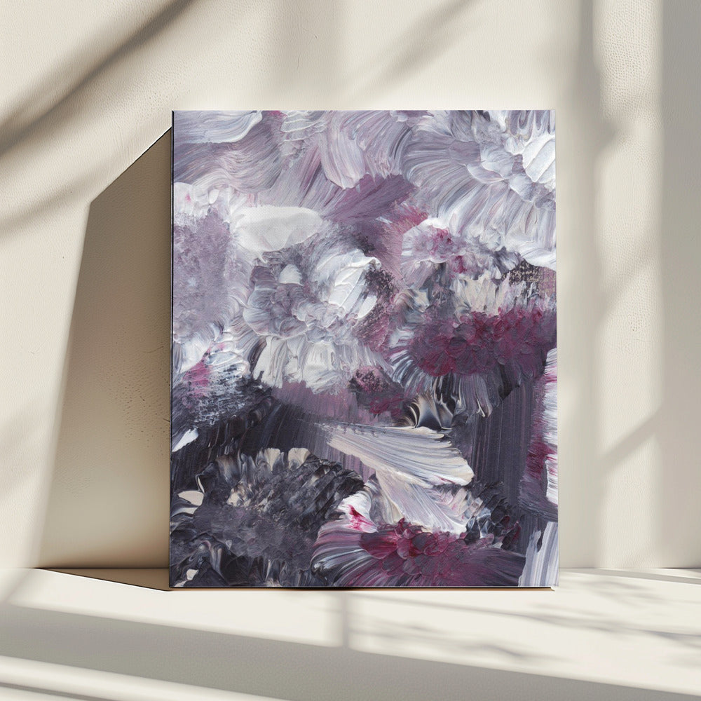 Florale expressionistische Pinselstriche | Leinwand