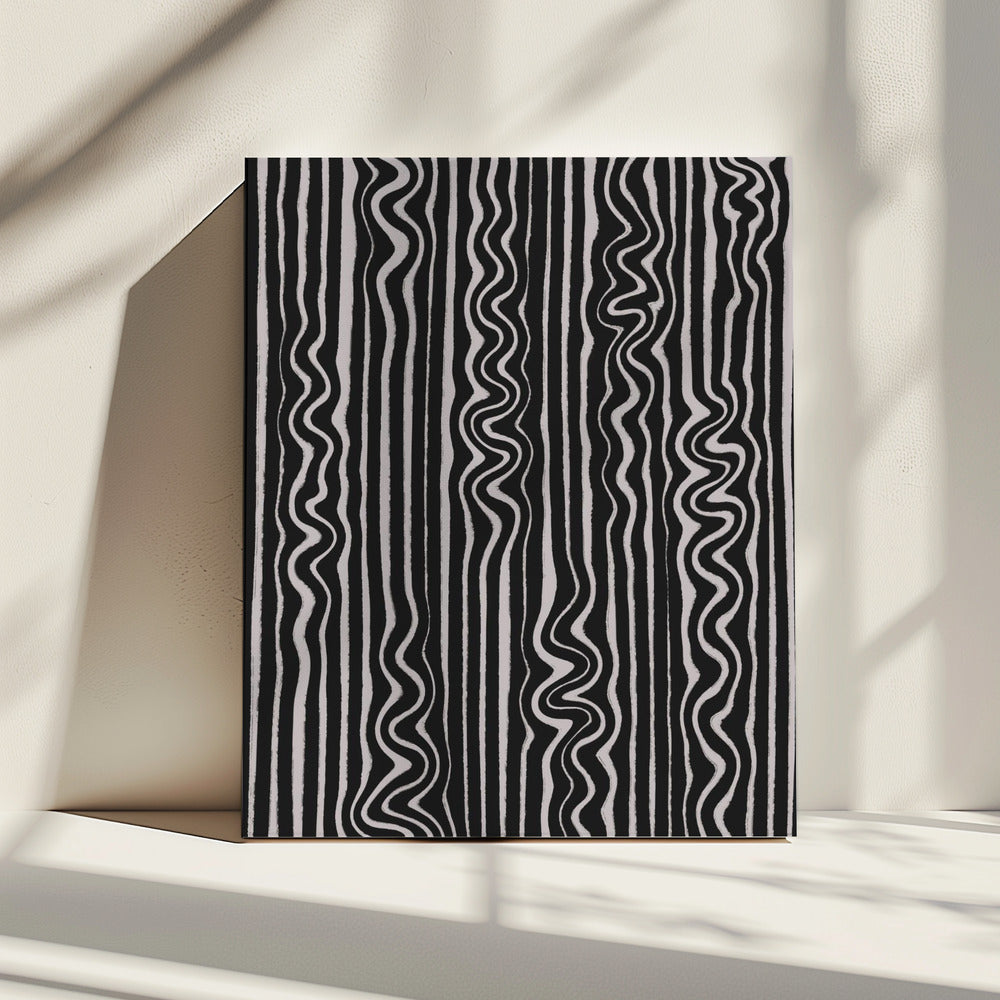 Gewellte Zebrastreifen | Leinwand