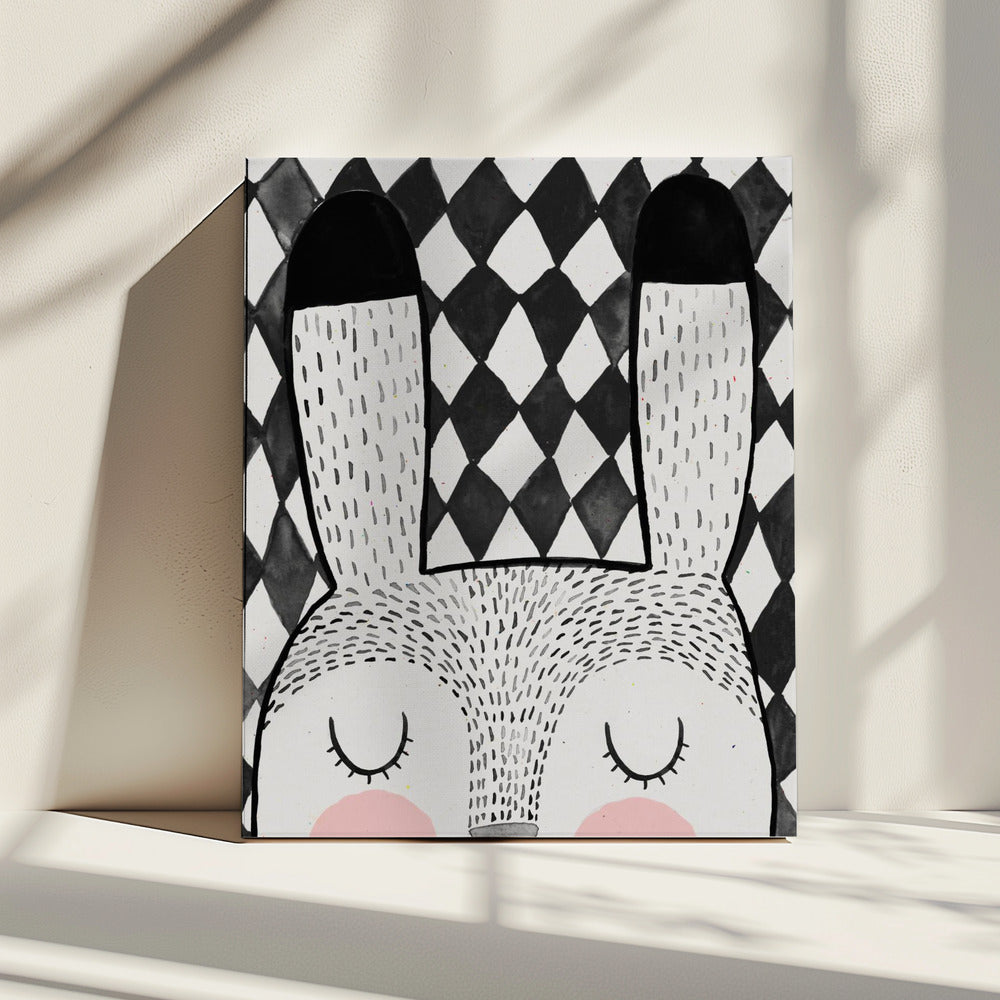 Träumender Hase | Leinwand
