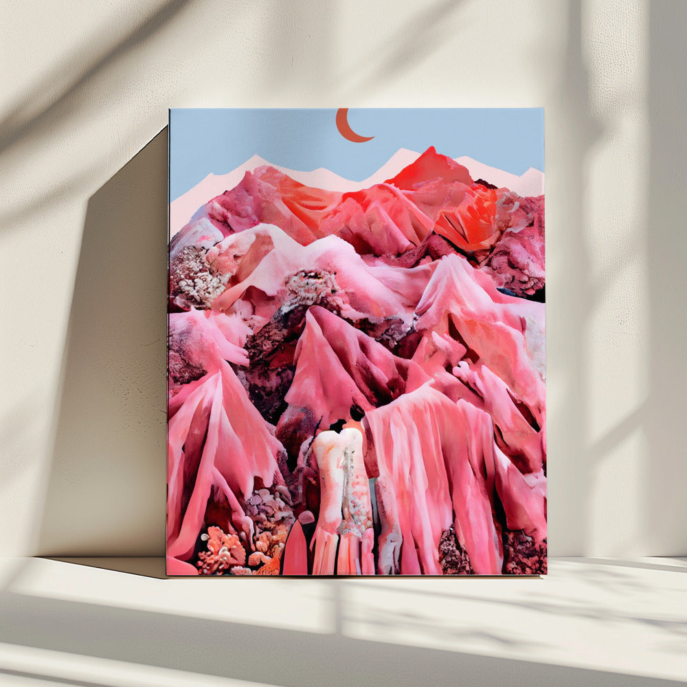Purpurrote Traumlandschaft | Leinwand