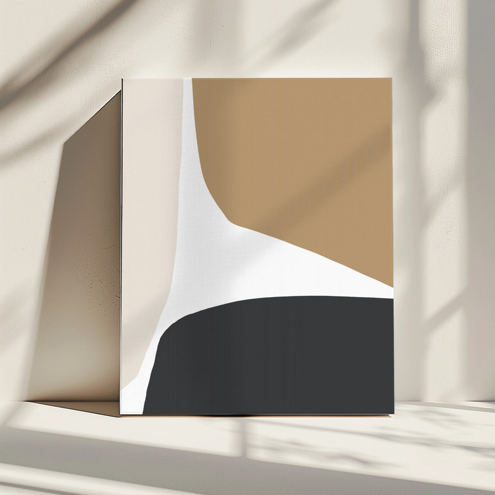 Geometrische Formen in neutralen Tönen | Leinwand