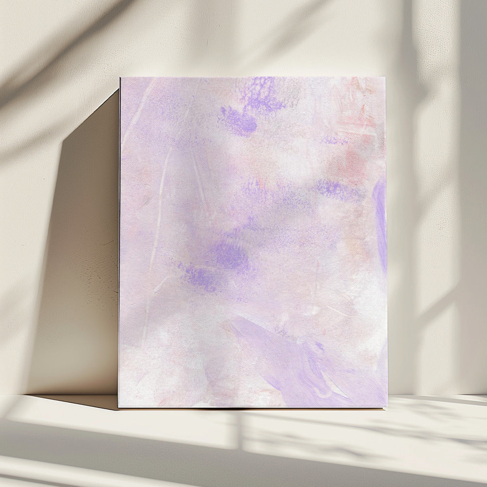 Sanfte Pastelltöne in Lavendel und Rosa | Leinwand