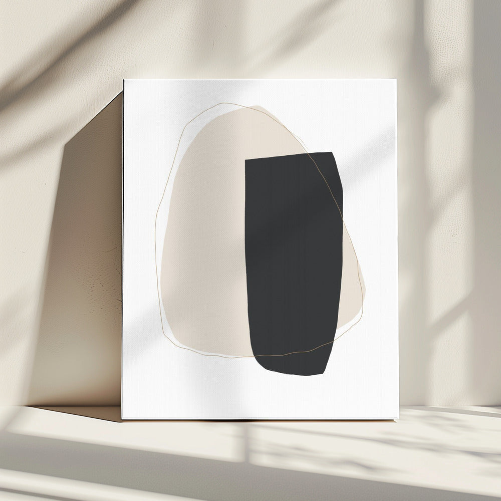 Geometrische Formen und Neutral | Leinwand