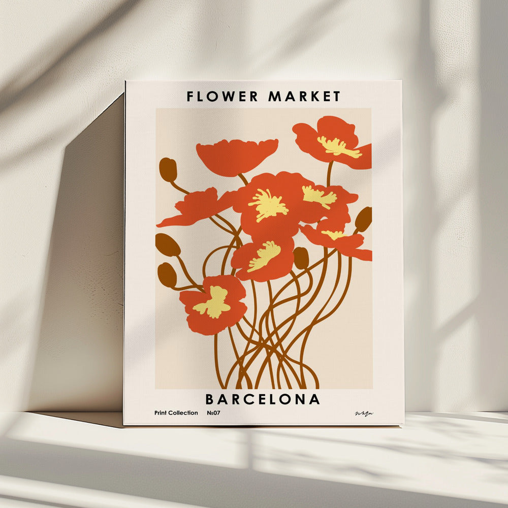 Flower Market. Barcelona | Canvas