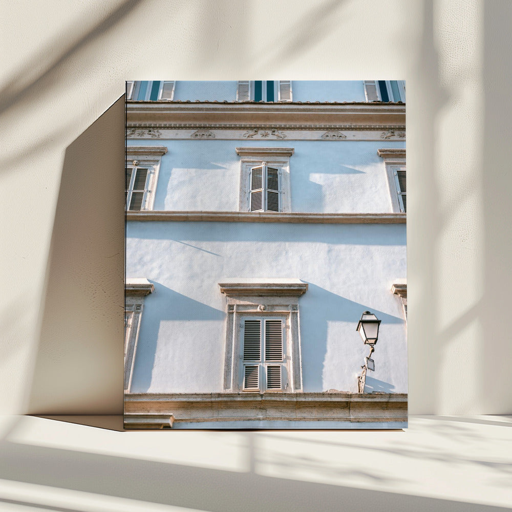 Blautöne von Rom – Italien-Reisefotografie || | Leinwand