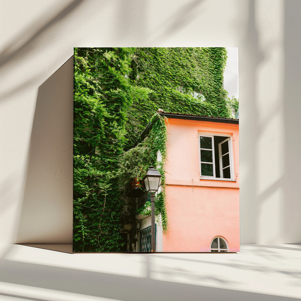 Grün und Pink || Montmartre Paris | Leinwand
