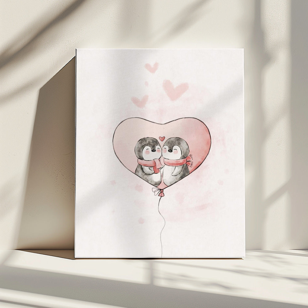 Penguin in love | Canvas