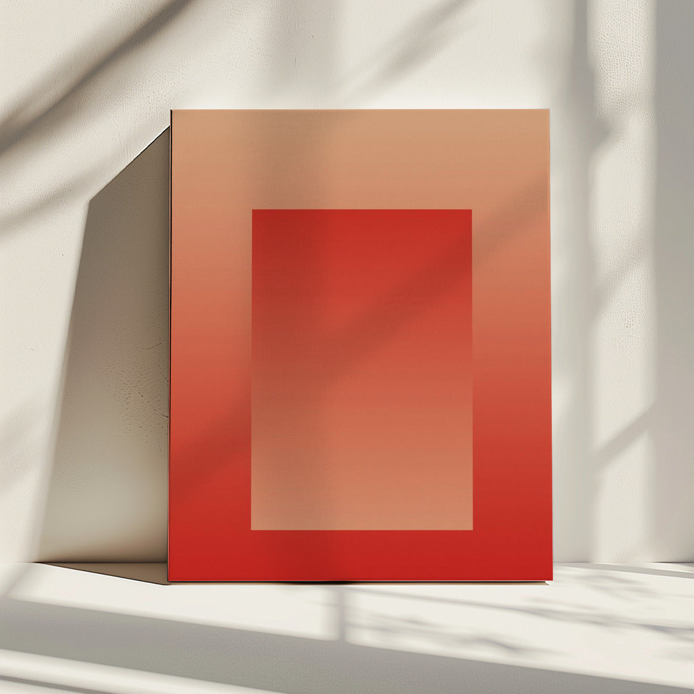 Rotes Farbverlaufsportal | Leinwand