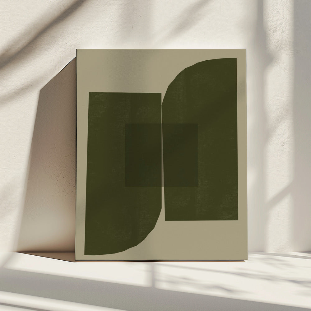 Dunkle geometrische Formen | Leinwand