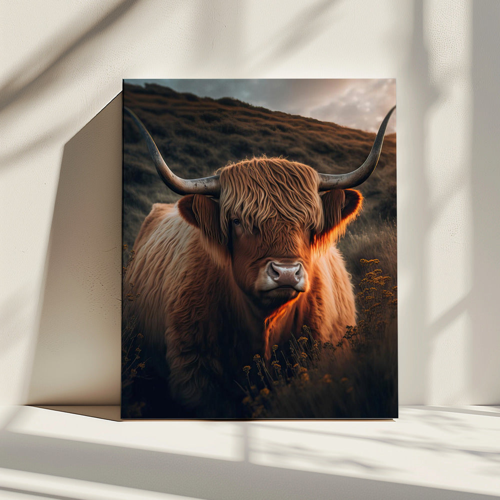 Golden Highlander | Leinwand