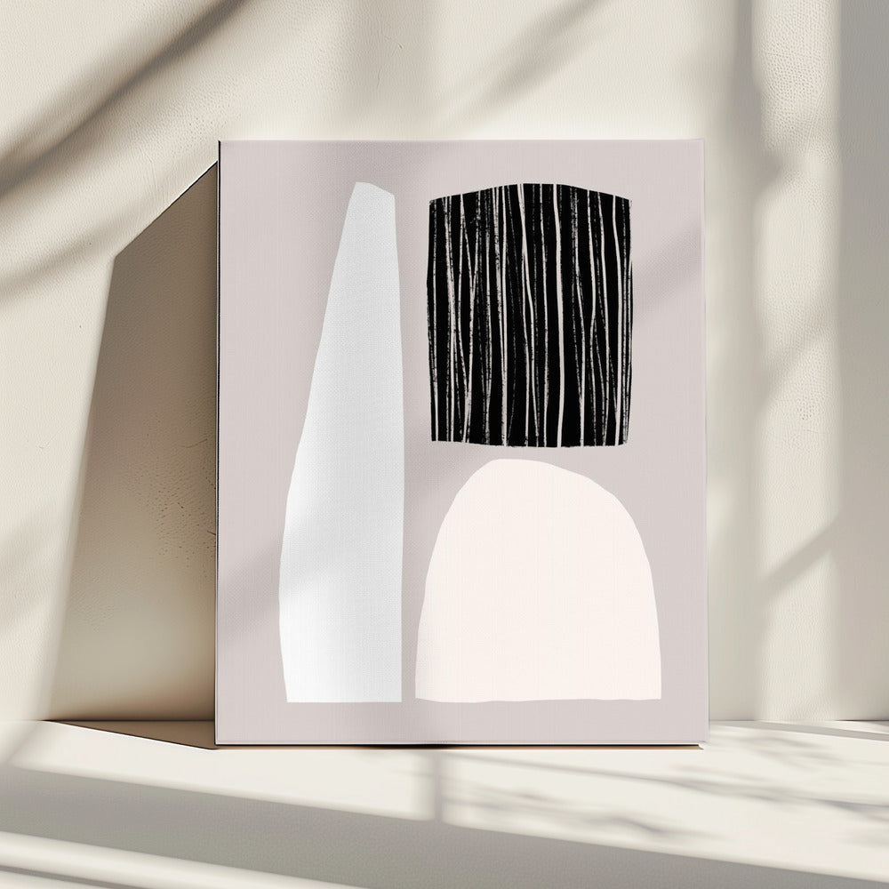 Geometric Shapes In Neutral Tones | Canvas